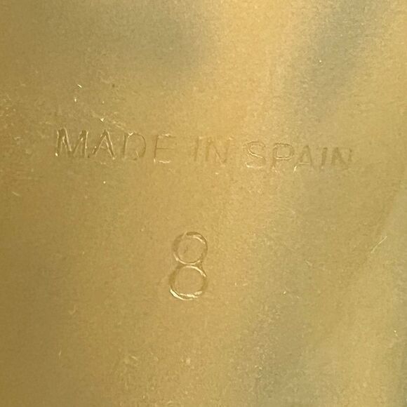 Vintage Donald Pliner Blue Metallic Stretchy Slingback Heels Size 8 - Picture 11 of 11